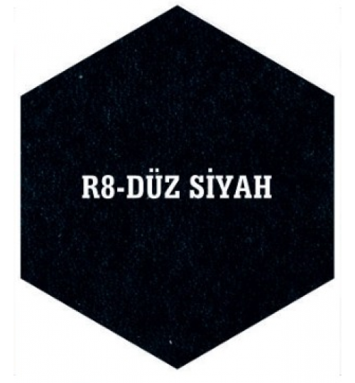 R8-DÜZ SİYAH